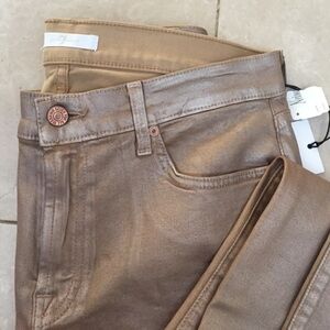 7forallmankind Gold wax denim